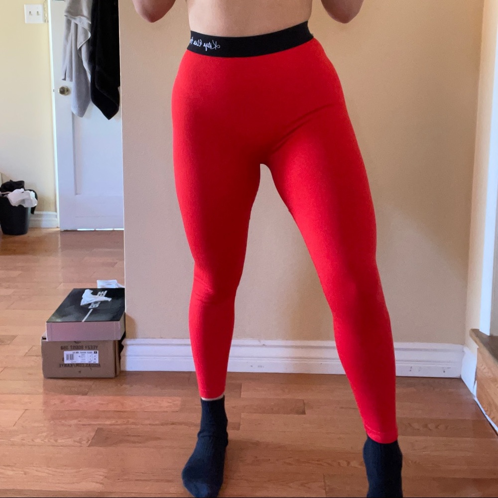 Katya Red Leggings